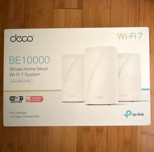 TP-Link Deco BE63 BE10000 Wi-Fi 7 Tri-Band Mesh Router System 3-Pack picture