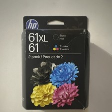 HP 61/61XL Genuine Original Inkjet Ink Cartridges 2-Pack Black/Tri-Color picture