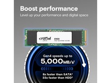 Crucial E100 2TB M.2 2280 NVMe PCI-Express 4.0 x4 PCIe Gen4 Internal SSD - Up to picture