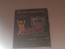 America Online AOL 9.0 Security Edition Try 90 Days Risk-Free CD Purple & Green picture