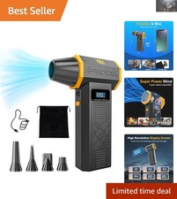 Compact Electric Air Blower - 120,000 RPM, LED Light & Eco-Friendly Design picture