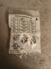 Keystone CAT6 Ethernet RJ-45 110 Punch Down Ivory Jack  picture