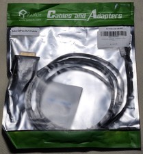2 PACK Rankie Mini DP to DVI Cable 6ft R-1103-CB Brand new JETech  picture