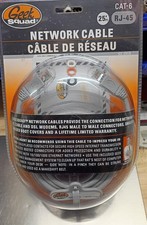 BRAND NEW GEEK SQUAD CAT-6 RJ-45 NETWORK CABLE GS-25C6 picture
