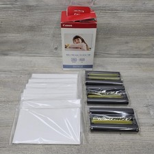Canon KP-108IN SELPHY CP Color Ink Paper Set 4x6 108 Prints Genuine OEM NOB picture