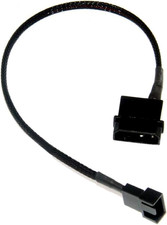 2 Pack 4-Pin Molex to 3 Pin 12V PC Case Fan Power Adapter Cable, 3-Pin or 4-Pin picture