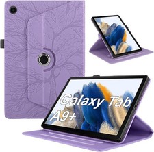 Purple PU Leather Flip Stand Case with Pen Holder for Samsung Galaxy Tab A9 Plus picture