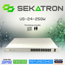 🔀 Ubiquiti US-24-250W 24× Gigabit • 250W PoE+ • UniFi Managed Switch ⚡Fast Ship picture