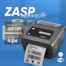 ZASP Sertified ⚡ Zebra ZD420 Thermal Barcode Label Printer USB BT WiFi 300dpi picture