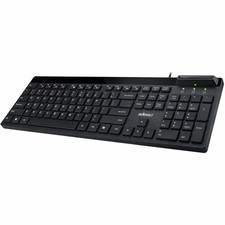 Adesso AKB-140SB Desktop Spill Resistant Multimedia Keyboard USB Wired Quiet Key picture