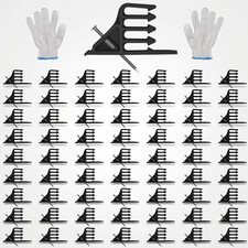 Cable Stackers 200 Pack Plastic Wire Stapler Clips Electrical Cord Organizer picture