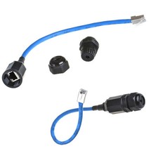 2PCS M20 RJ45 Waterproof Cat5/5e/6 8P8C Connector IP67 Ethernet LAN Cable Con... picture