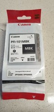Genuine Canon PFI-101MBK Matte Black Ink for iPF5000 iPF6000S New Sealed See Pic picture