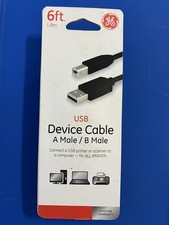 GE 6 ft. L USB Device Cable 33760 picture