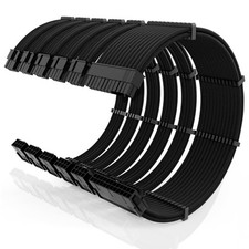 16AWG PSU Cable Extension Kit with Cable Combs,1x24pin ATX/2x8pin(4+4) EPS/3x8pi picture