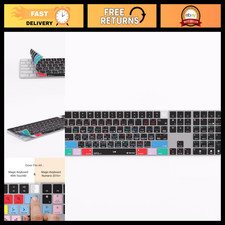 Silicone Keyboard Cover for Apple Magic Numeric - Logic Pro Shortcuts, Fits Touc picture