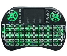BIFANS Portable Mini Wireless Keyboard with Bluetooth&2.4G, Touchpad Black picture