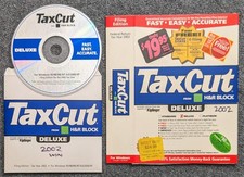 TaxCut Deluxe 2002 Federal Tax Year Software CD Windows 95 98 ME NT 4.0 2000 XP picture