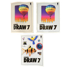 Corel DRAW 7 User Guide Manuals Vol 1 2 3 Complete Set 1996 Books Only No Discs picture