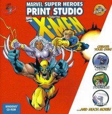 Marvel Super Heroes Print Studio Featuring X-Men PC CD-ROM comic book printables picture