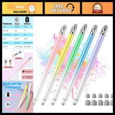 5 PCS Touch Screen Stylus Pens + 10 Replacement Tips, Universal Compatibility, F picture