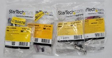 Lot of 4 Startech.com 16 inch/ 0.4m Dual port serial plate PLATE9M2P16 picture