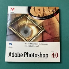 Adobe Photoshop 4.0 for Windows Macintosh Application And Tutorial CDs 1996 picture