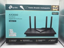 TP-Link Archer AX55 AX3000 Dual Band Gigabit Wi-Fi 6 Router Wireless NEW Sealed picture