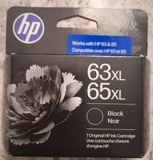 HP 63XL 65XL BLACK GENUINE INK CARTRIDGE  EXP 2028 BRAND NEW  picture
