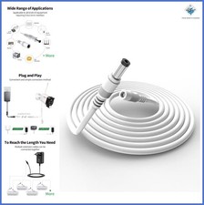 Tonton 6.6FT 2M DC Power Extension Cable 5.5 mm x 2.1 mm 5521 Male to Female 12V picture