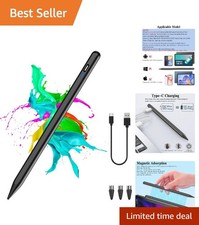 Elegant Black Stylus Pen for Android & iOS - High Precision Touchscreen Pencil picture