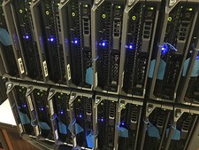 DELL M1000e BladeSystem 16x M610 Server Blades 32x XEON X5660 384Cores 512GB RAM picture