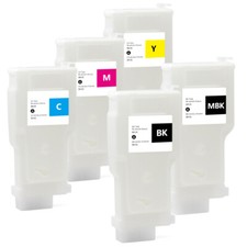 5PC PFI-320 Refillable Cartridge With Chip For Canon TM-200/205/300/305 Printer picture