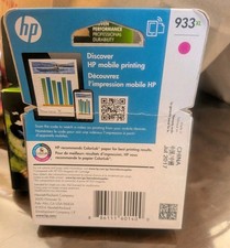 Genuine HP 933XL CN055AN Magenta Ink Cartridge NEW OEM Sealed Exp: july 2017 picture