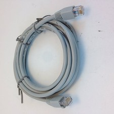 1 PIECE - CES - ETHERNET CABLE 10FT RJ45 MALE TO MALE GREY DSL/CABLE # ZCAT5GRAY picture