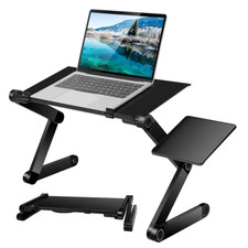 Foldable Laptop Desk With Mouse Board And Aluminum Alloy Tray picture