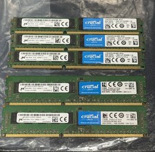 Lot of 5 Crucial / Micron 8GB DDR3L ECC Registered Server Memory Modules picture