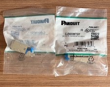 5 Pack - PANDUIT Mini-Com TX6A 10GIG Shielded Jack Module CJS6X88TGY picture