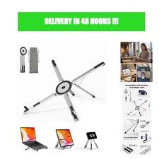 Viozon Portable Laptop Stand Desk Foldable Adjustable Riser Magnetic Phone picture