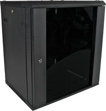 12U Server Rack Enclosure with Glass Door Cooling Fan Locks picture