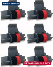 IR-40T x [6 Pack] Black and Red Ink Roller Ribbon Cartridge Replacement IR40TCom picture