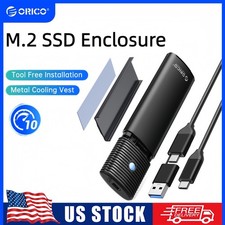 ORICO M.2 NVMe/SATA SSD Enclosure USB 3.2 Gen 2 10Gbps Adapter NVMe 2 in 1 Cable picture