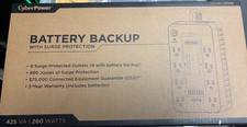 CyberPower ST425 UPS Battery Backup 425VA 260W 8 Outlets NEW Unopened picture