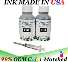 Black bulk refill ink kit with tools for HP Universal inkjet printer 2x30ml picture