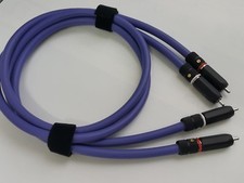 1Pair RCA Audio Cable OCC Copper Phono Rhodium Connector picture
