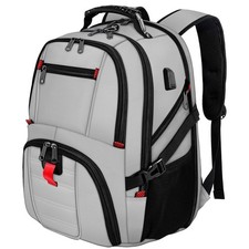 YOREPEK Travel Backpack, Extra Large 50L Laptop Backpacks 17 inch, Light Grey  picture