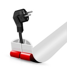 Floor Cord Cover Self Adhesive Cord Hider,3.3FT Cable Management, Extension S... picture