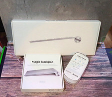 Apple Wireless Keyboard + Magic Mouse + Magic Trackpad Bundle Silver A1296 picture