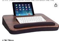 Sofia + Sam Multi Tasking Lap Desk with Memory Foam Cushion | Tablet Slot  picture