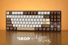 DROP Lord of the Rings Riders of Rohan Edoras Elvish Mechanical keyboard - RARE picture